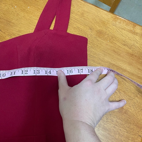 Dress the Population Burgundy Midi Dress Size XL Burgundy NWT - Picture 9 of 11